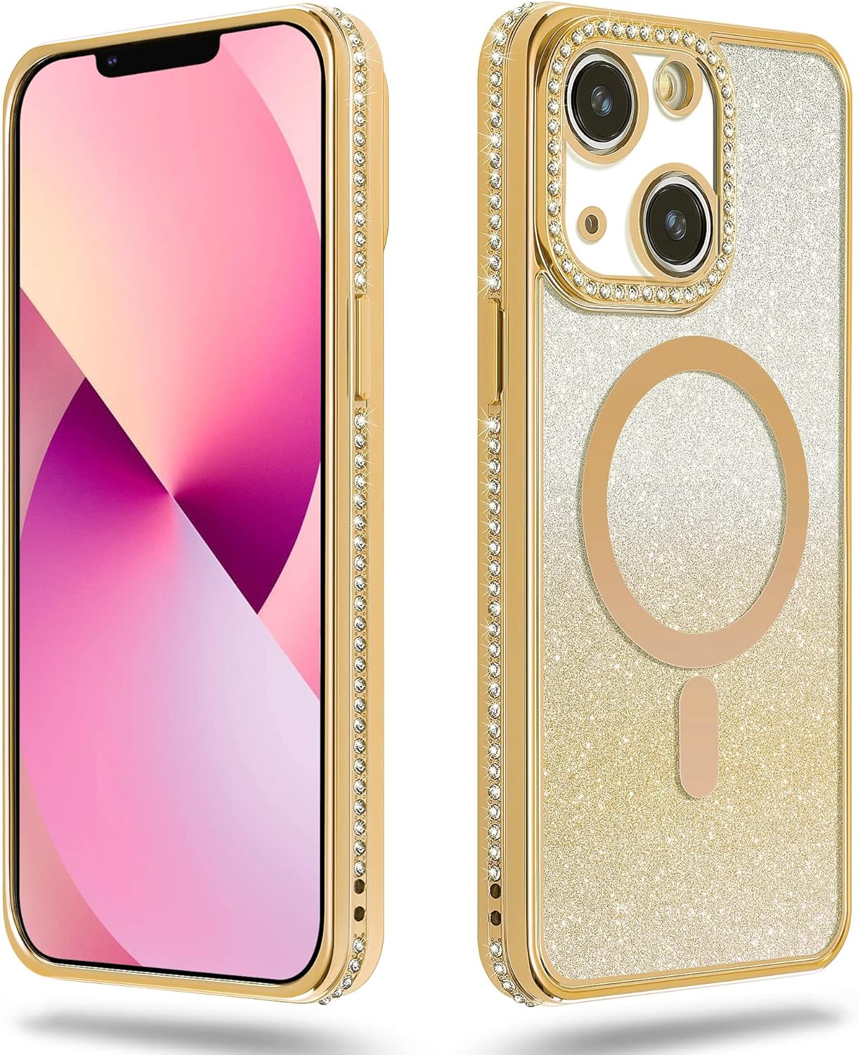 CEUTUE for iPhone 13 Glitter Case, Luxury Plating
