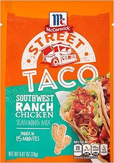 McCormick Street Taco Southwest Ranch Chicken Seasoning Mix, 0.87 oz (Pa...