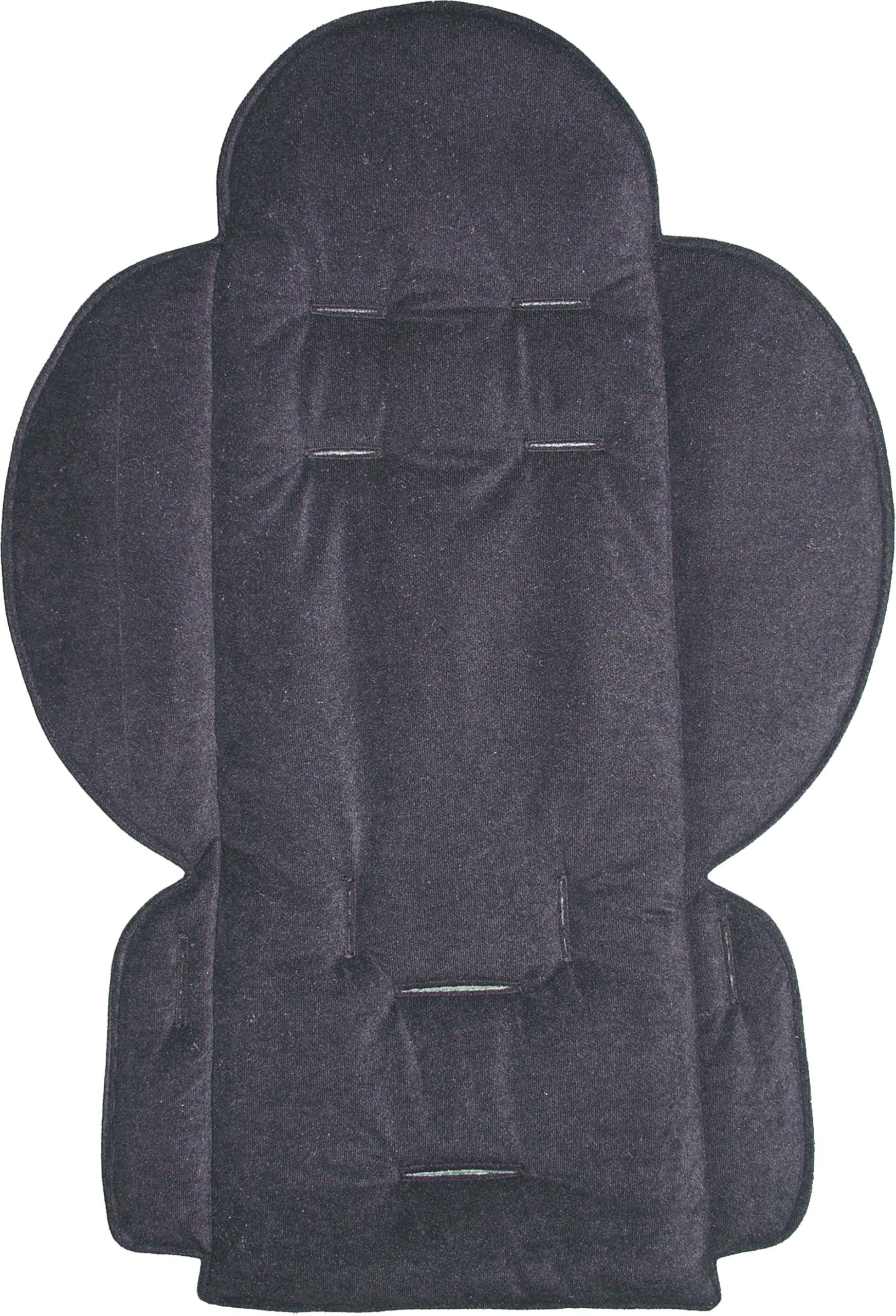 Black Suedette Padded Seat Liner Designed to fit OutnAbout Nipper v4 Pushchairs