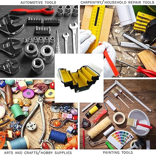 Miniatura 4 de Stalwart - Caja de herramientas portátil, compartimentos de almacenamiento para herramientas, piezas, suministros de manualidades o aparejos