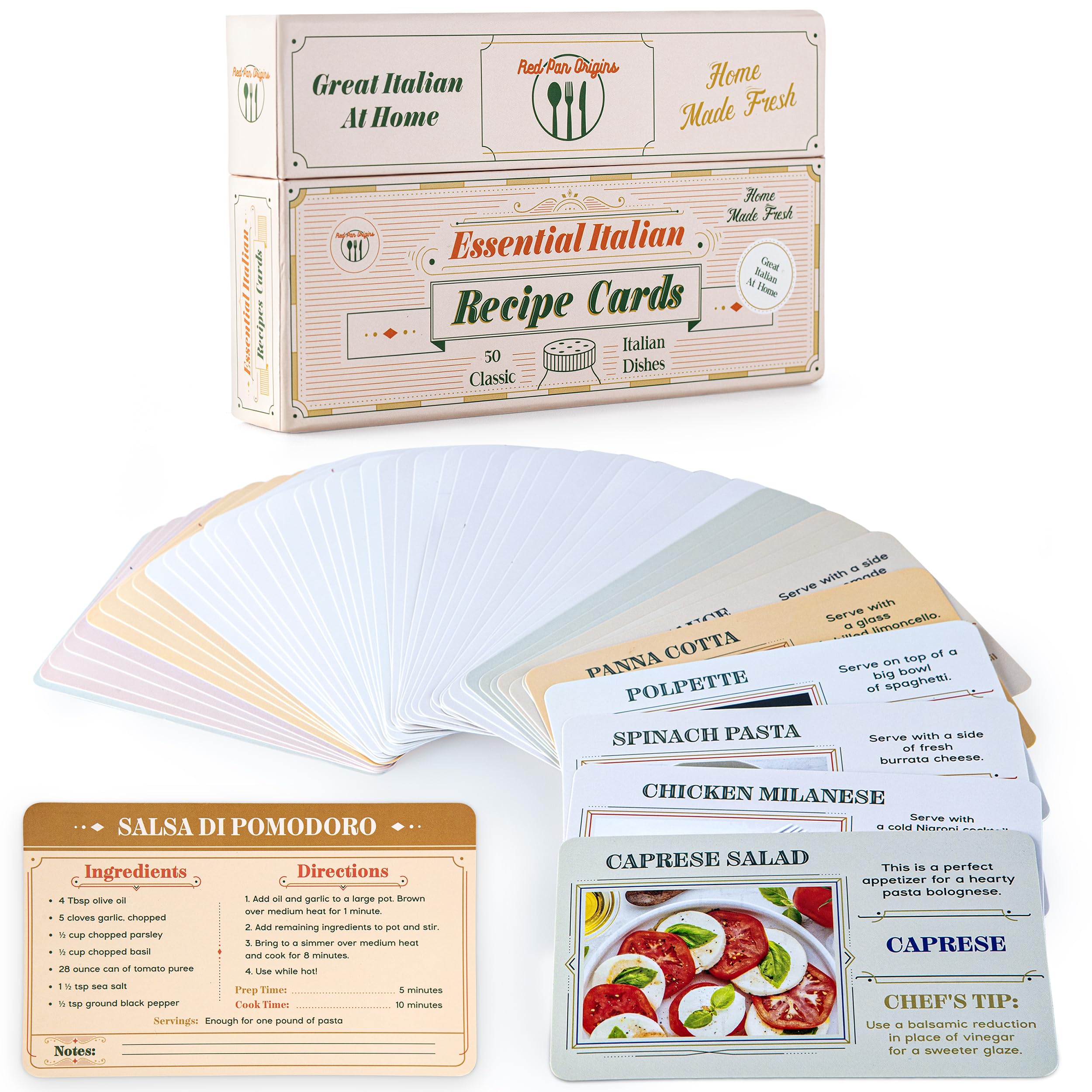 50 Italian Recipe Cook Cards, Recipe Notecards, Cookbook, Recipe Cards, Italian Recipe Cards, Recipe Notebook, Original Italian Recipes, Cook Italian, Learn Italian Recipes