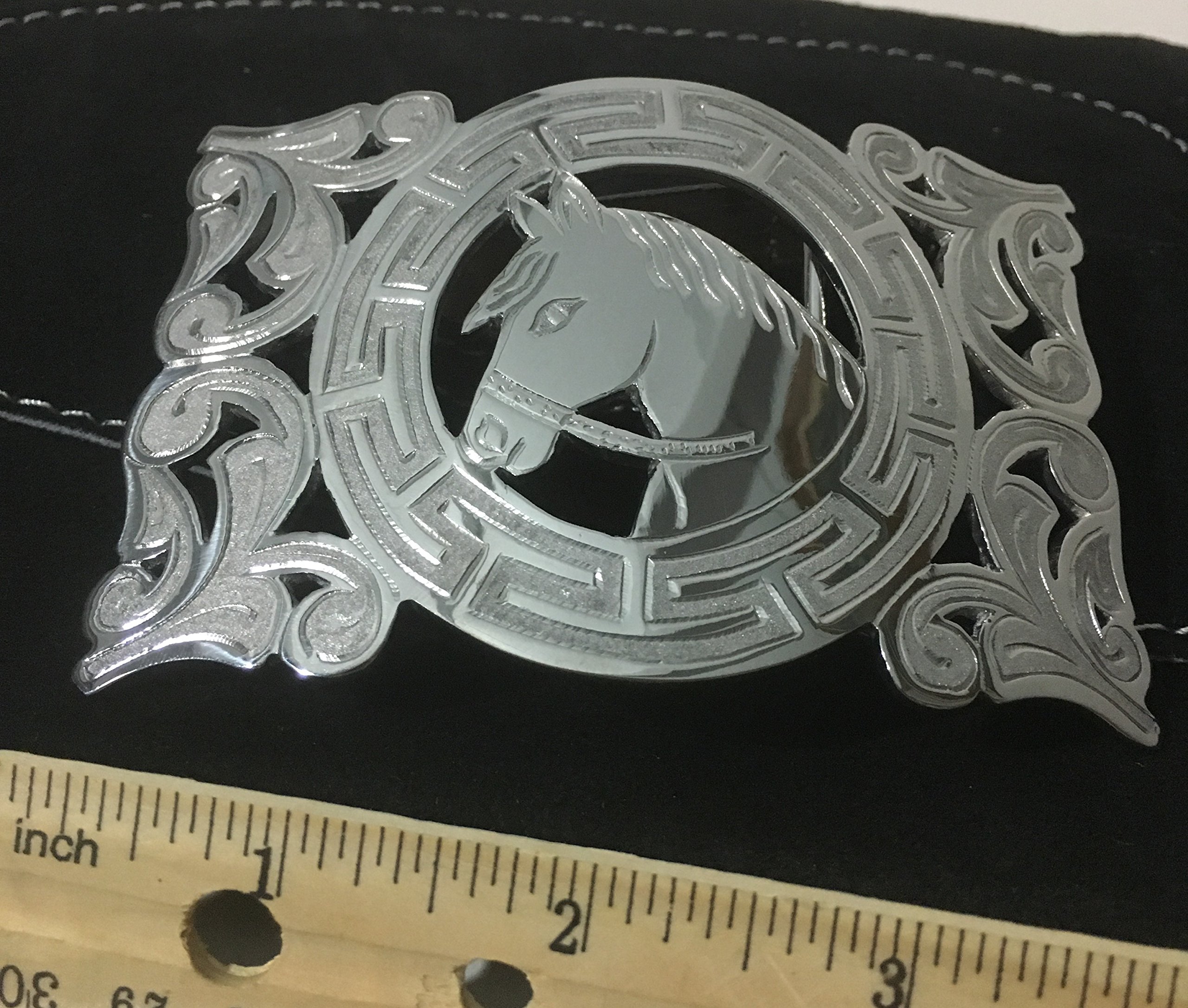 El Charro Stainless Steel Silver Western Buckle