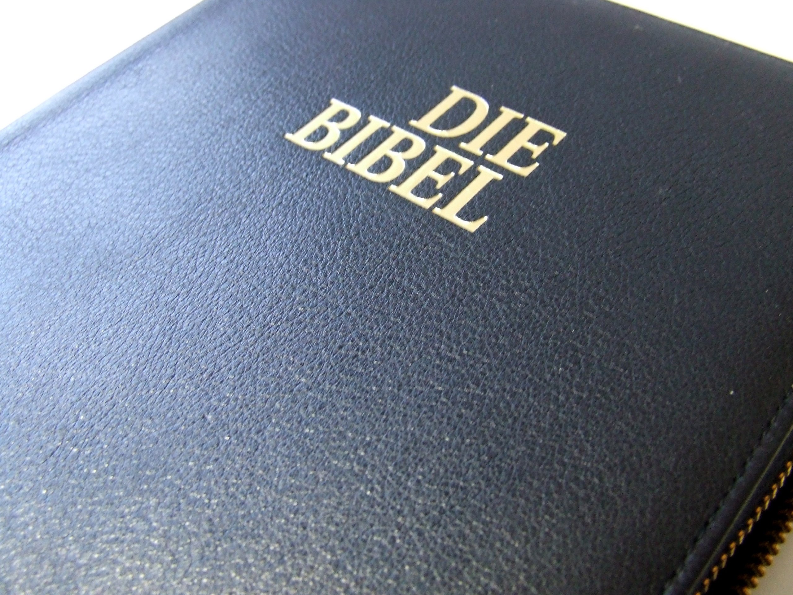 Schlachter 2000 Bibel - Taschenausgabe (Softcover, schwarz, Goldschnitt, Reißverschluss): Taschenausgabe mit Parallelstellen, Kalbsleder-Einband ... / Reißverschluss / Goldschnitt / Fadenheftung