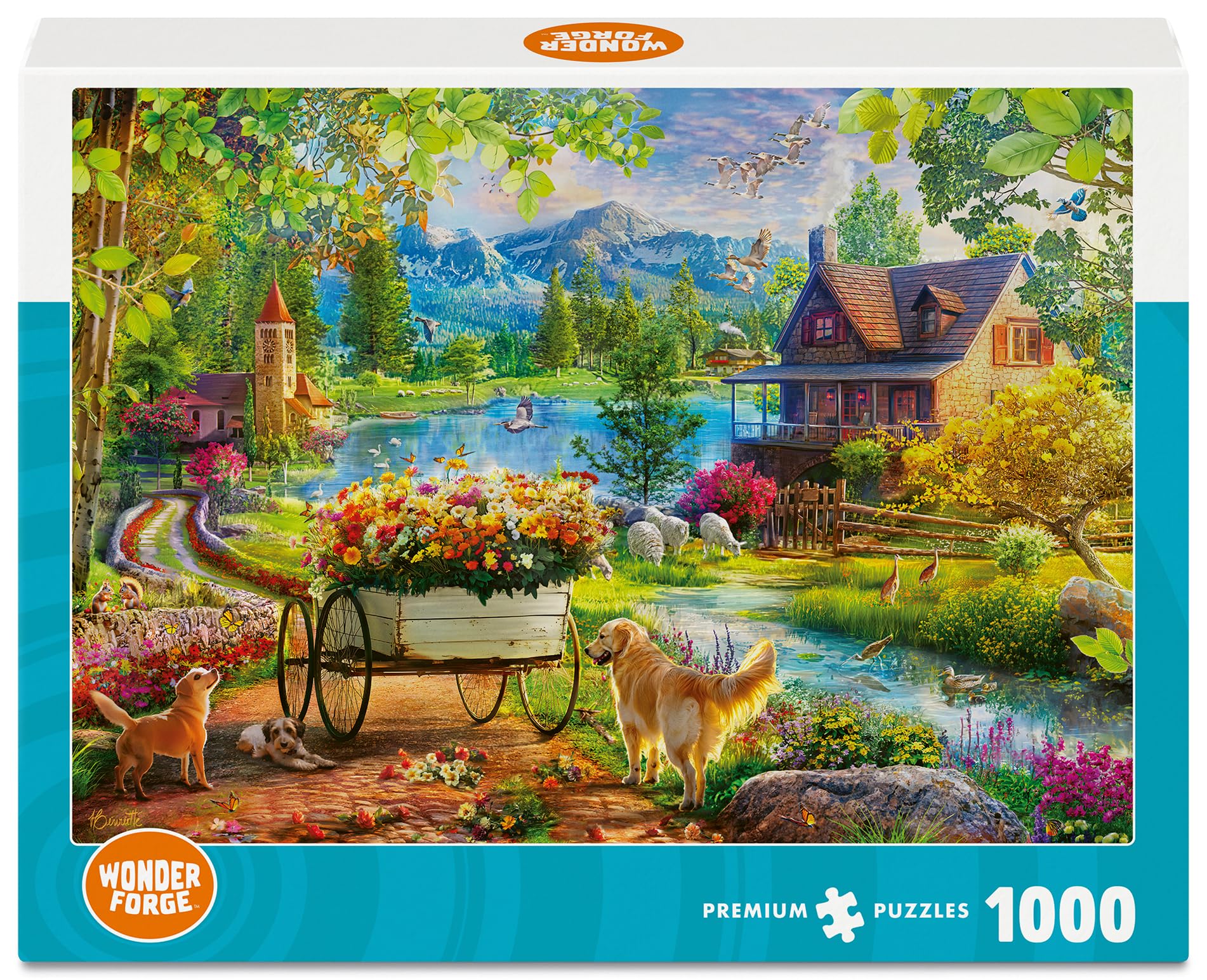 Amazon.com: Wonder Forge Radiant Summer 1000 Piece Jigsaw Puzzle