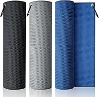 SPOROKET Pro 3-Pack Microfiber Golf Towels 16x16" with Carabiner - Absorbent, Quick-Dry Golf Bag Essentials for Men (Gray, Blue, Black)