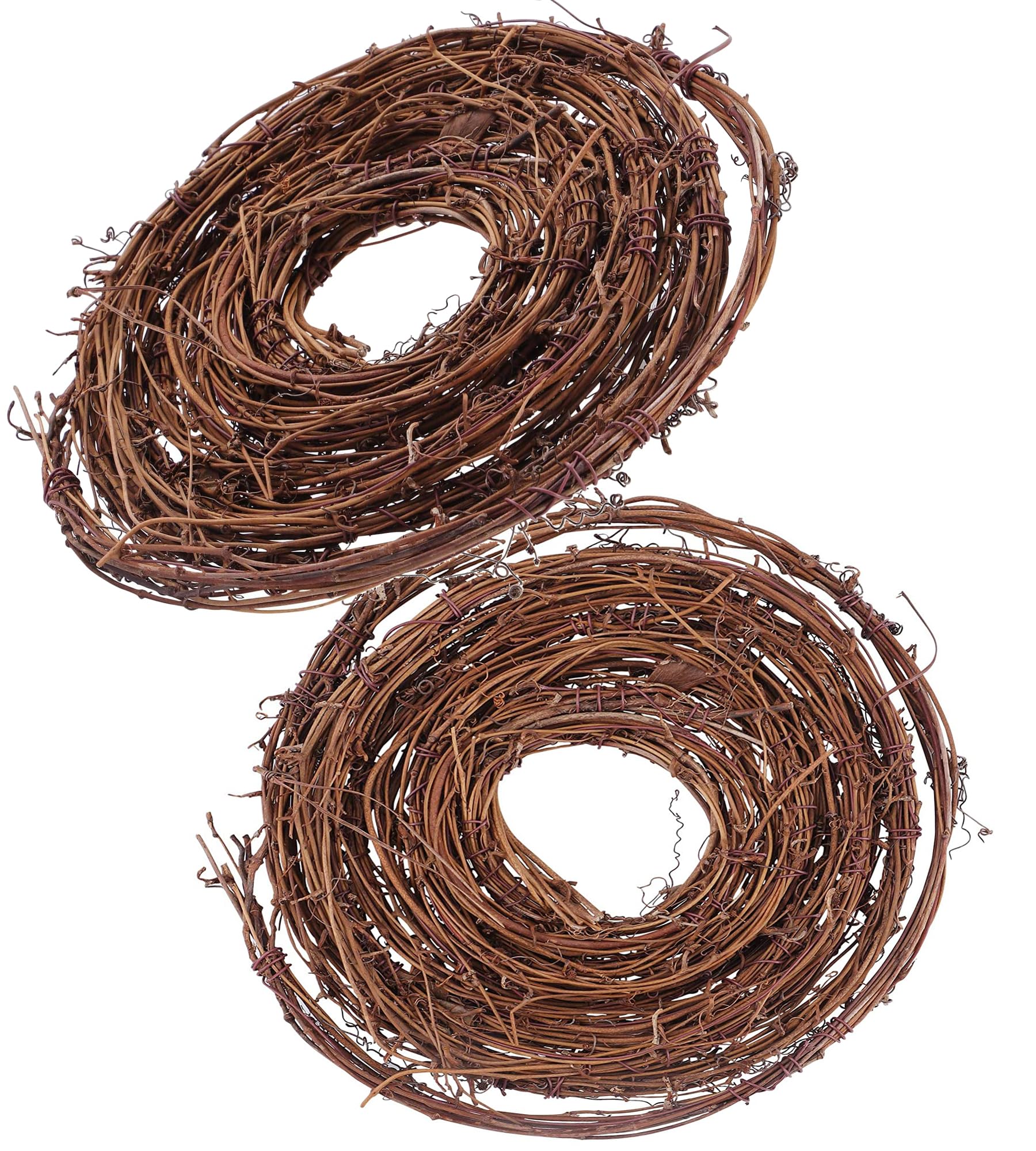 Kidlearn 2 Pack 15 Feet DIY Crafts Natural Grapevine Twig Vine Garland Wreaths for Wedding House Holiday Door Wall Decor