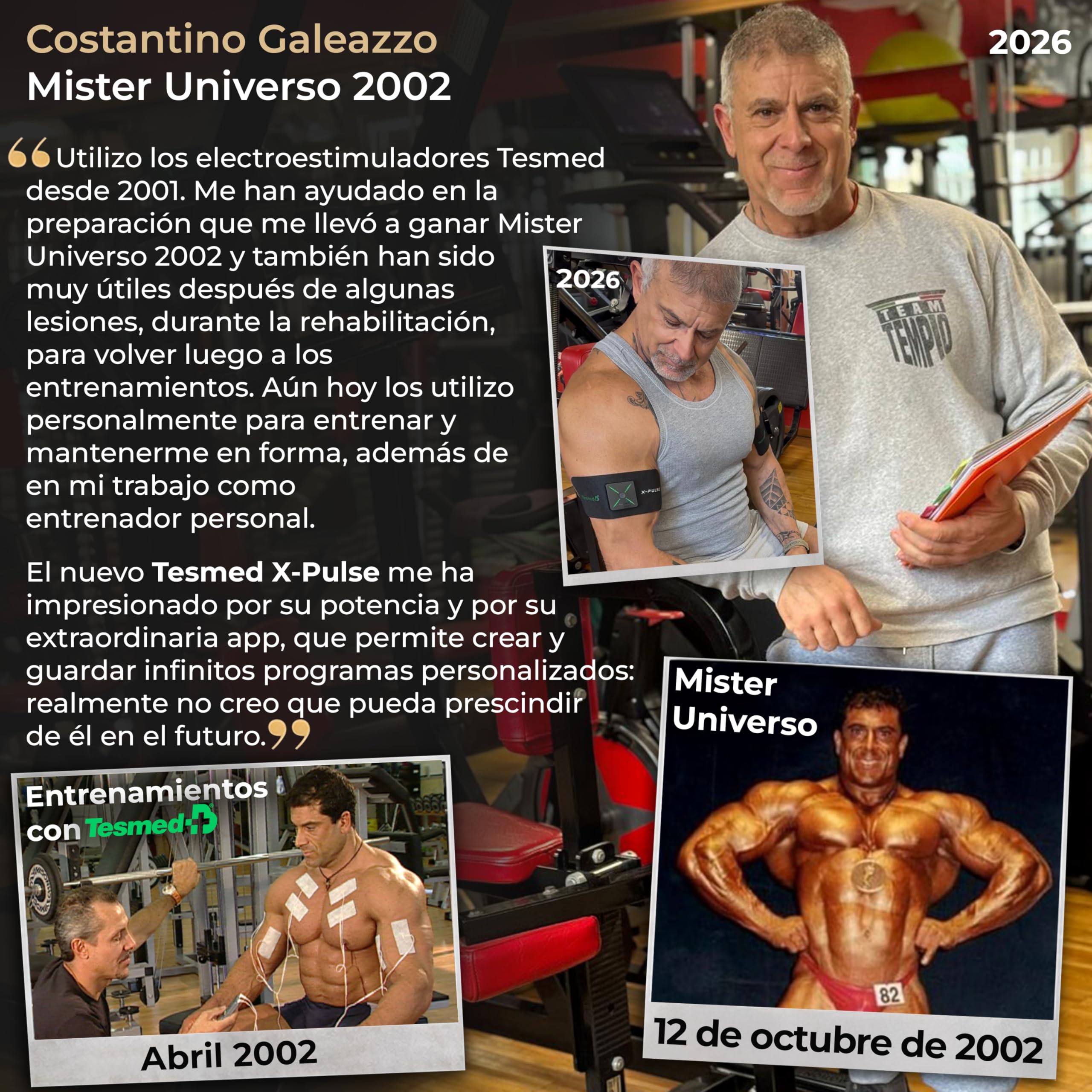 TESMED X-Pulse Electroestimulador Muscular EMS Inalámbrico Recargable con App – 2 Dispositivos Incluidos, Programas Personalizables Ilimitados, Multi-Zona, 130 Niveles de Intensidad, El Más Potente