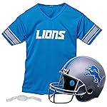 Detroit Lions Football Helmet & Jersey Top Set