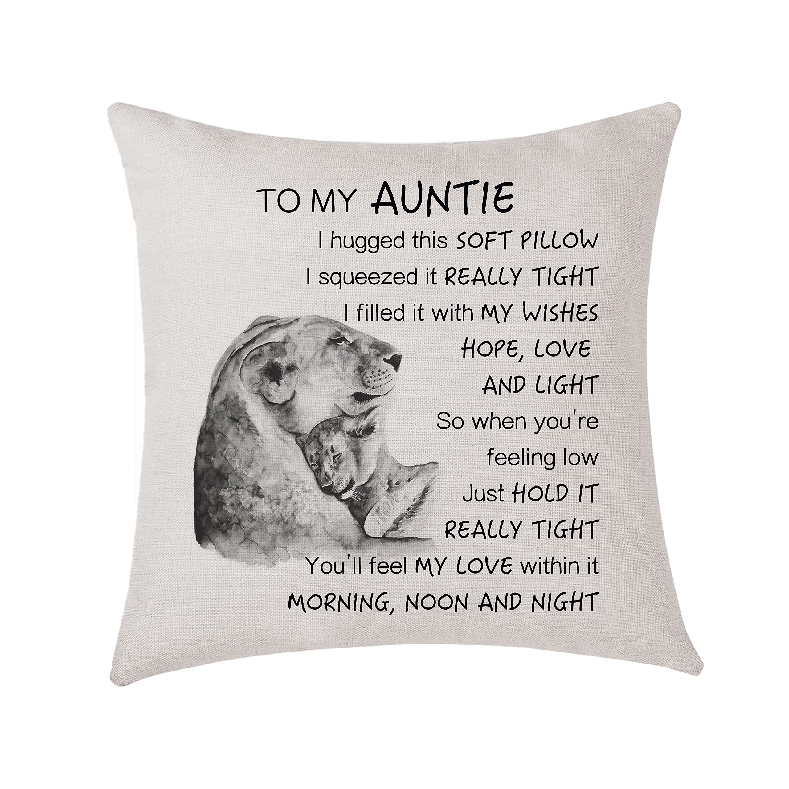 KongMoTree Federa decorativa per cuscino con scritta in lingua inglese My Dearest Granddaughter Always Love You, regalo per nipote, ragazze, figlia, in cotone e lino, 45,7 x 45,7 cm