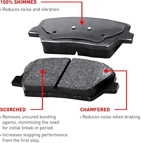 Miniatura 8 de delantera y trasera Eline drilled Slotted rotores de freno & Cerámica Pads CEC. 42133.02