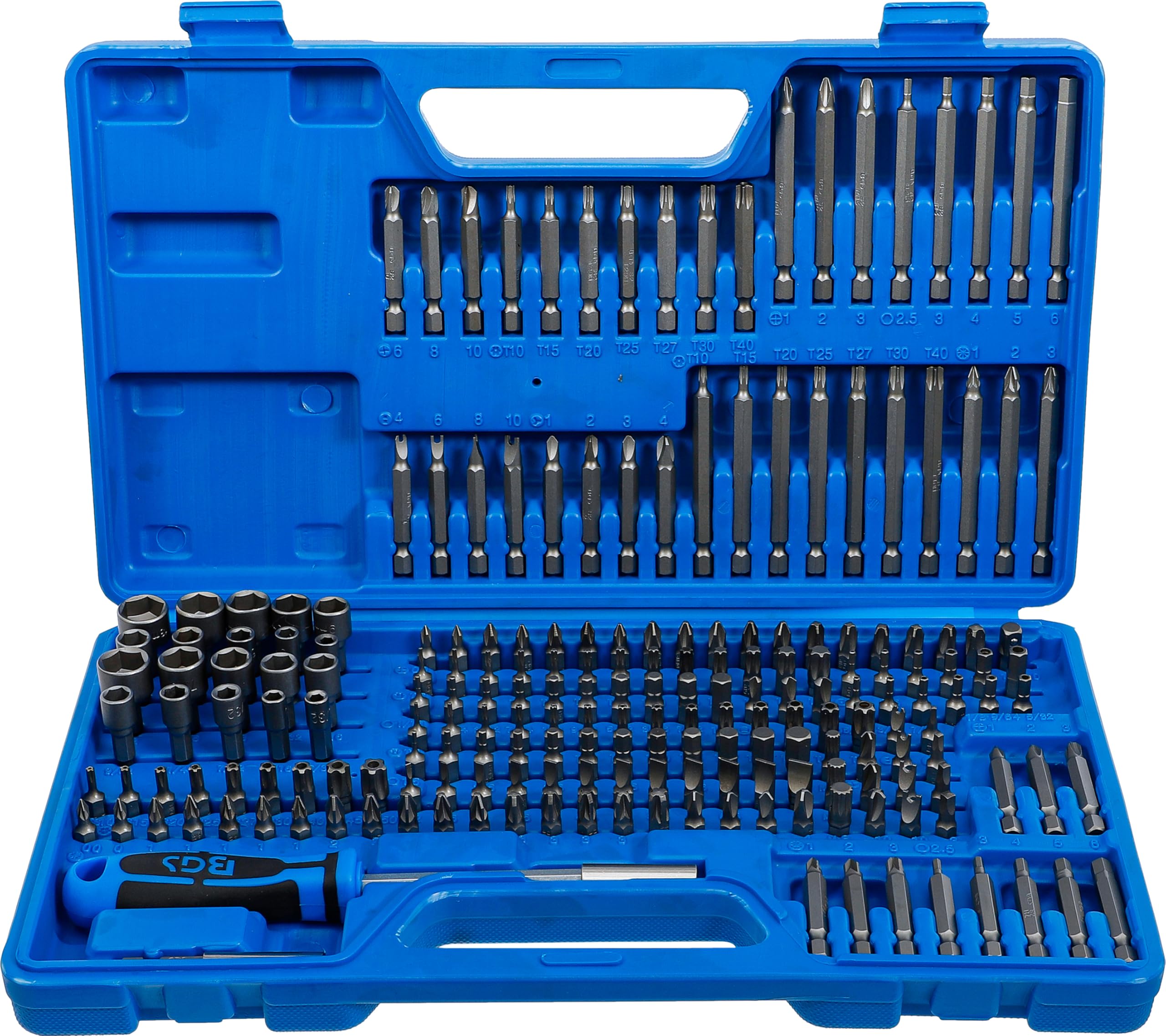 BGS 20103 | Serie di inserti universali di sicurezza | attacco esagono esterno 6,3 mm (1/4") | 208 pz.