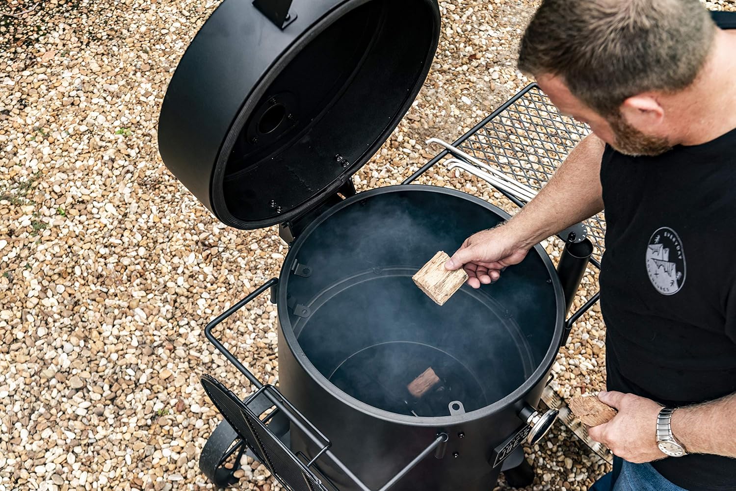 Oklahoma Joe's Wood Smoker Chunks, 8 lb, Hickory : Patio, Lawn & Garden