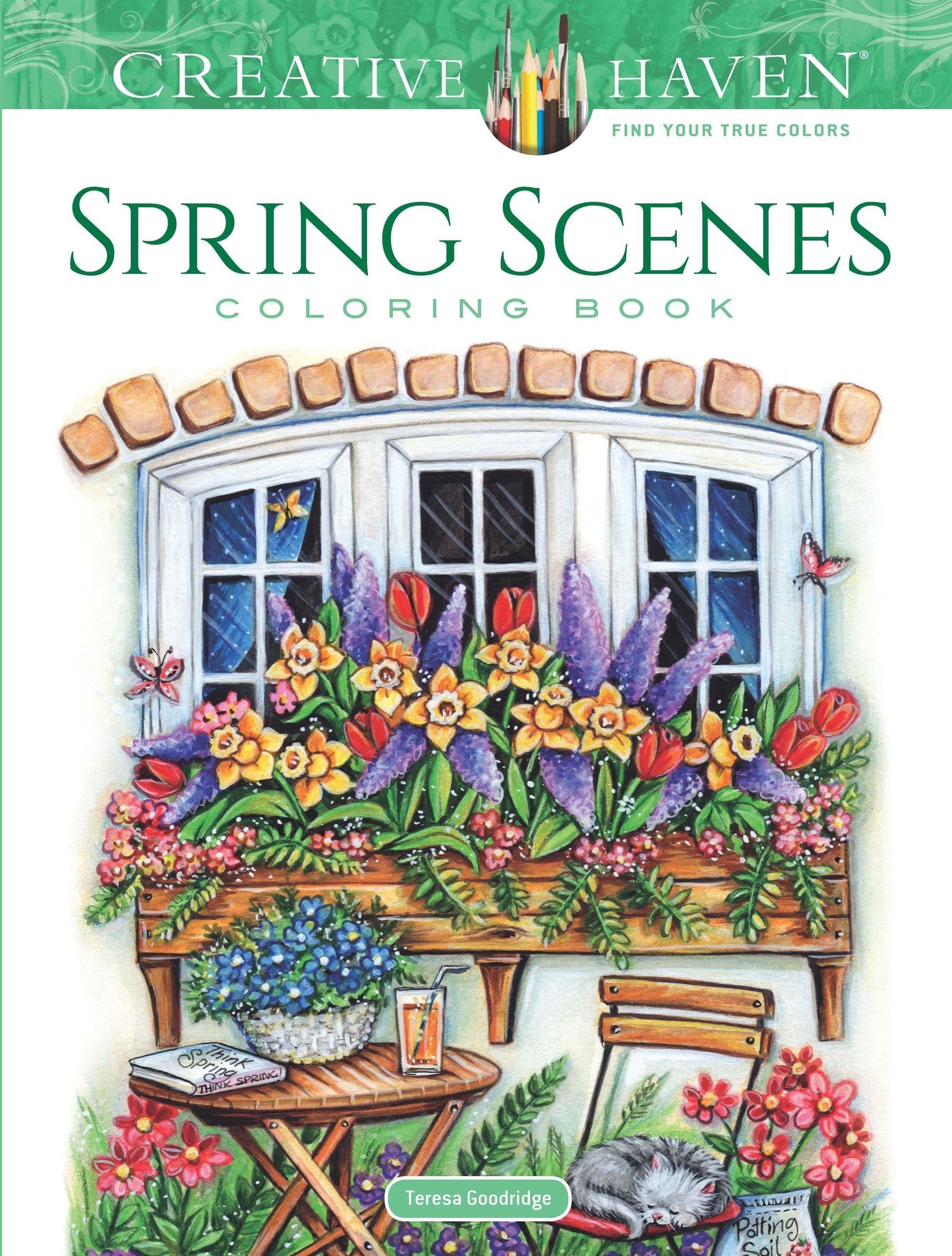 Creative Haven Spring Scenes Coloring Book: The Self Help Guide to Personal Growth & Healthy Relationships