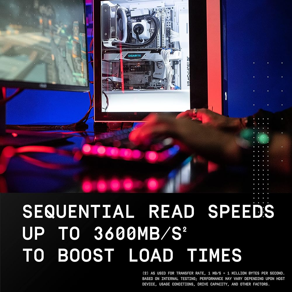 WD_Black WD SN750, 1TB PCIe NVMe m.2-2280 Internal Gaming SSD with Heatsink thumbnail 3