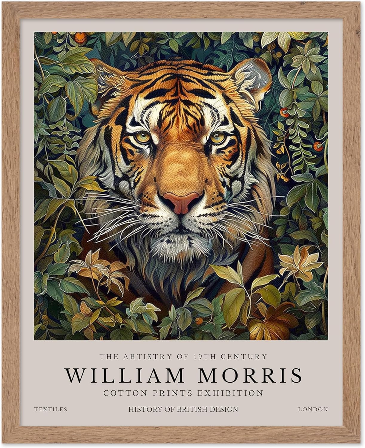 Poster Master Nightingale Print – William Morris Poster – Bird & Flower Art – Botanical Exhibition Gift – Floral Animal Artwork – Aesthetic Bedroom Wall Decor – 16x20 UNFRAMED Wall Print