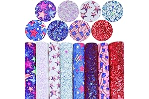 4th of July Faux Leather Sheets For Earrings, Fourth of July American.Flag...