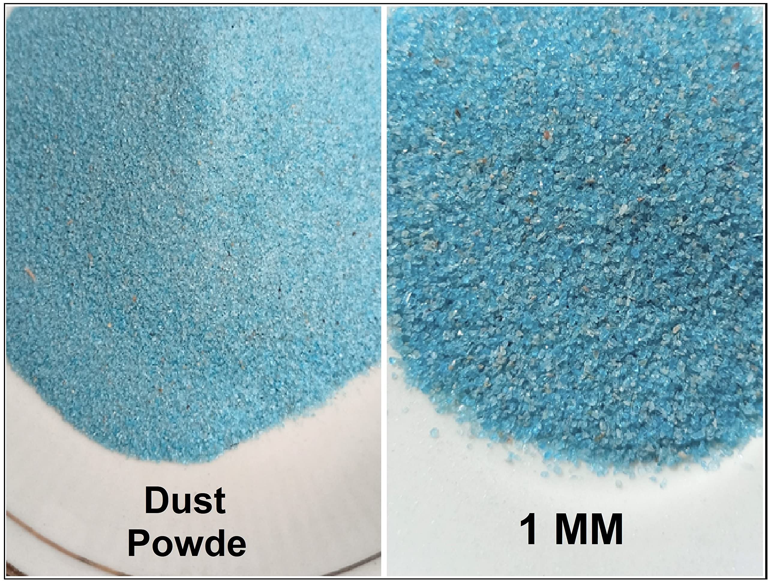 Natural Neon Apatite Crushed Stone in Two Size, for Painting, Woodworking, Resin Art (400 Ct/ 80 Gram)