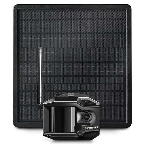 Vosker V300 Ultimate 4G-LTE Autonomous Outdoor Security Camera with External