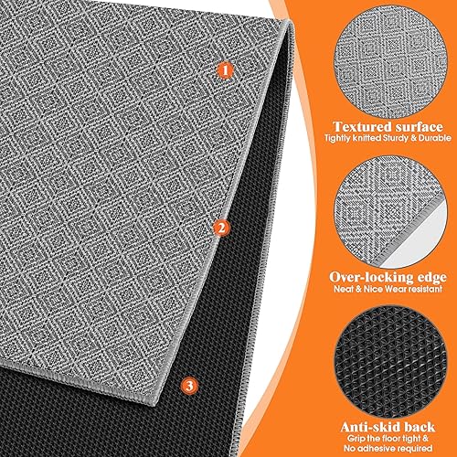 Miniatura 21 de KMAT Tapete para silla de oficina, 36 x 48 pulgadas, protector de suelo de madera dura/azulejos, tapete de escritorio para computadora para sillas