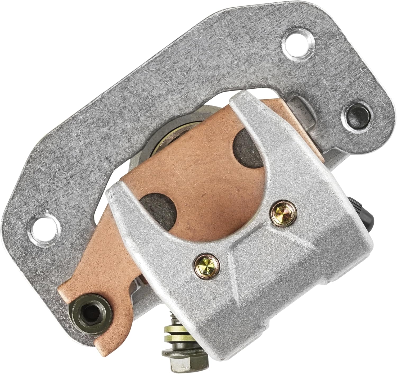 Caltric Rear Brake Caliper with Pads Compatible with Yamaha Raptor 700 700R YFM700R 2006-2012