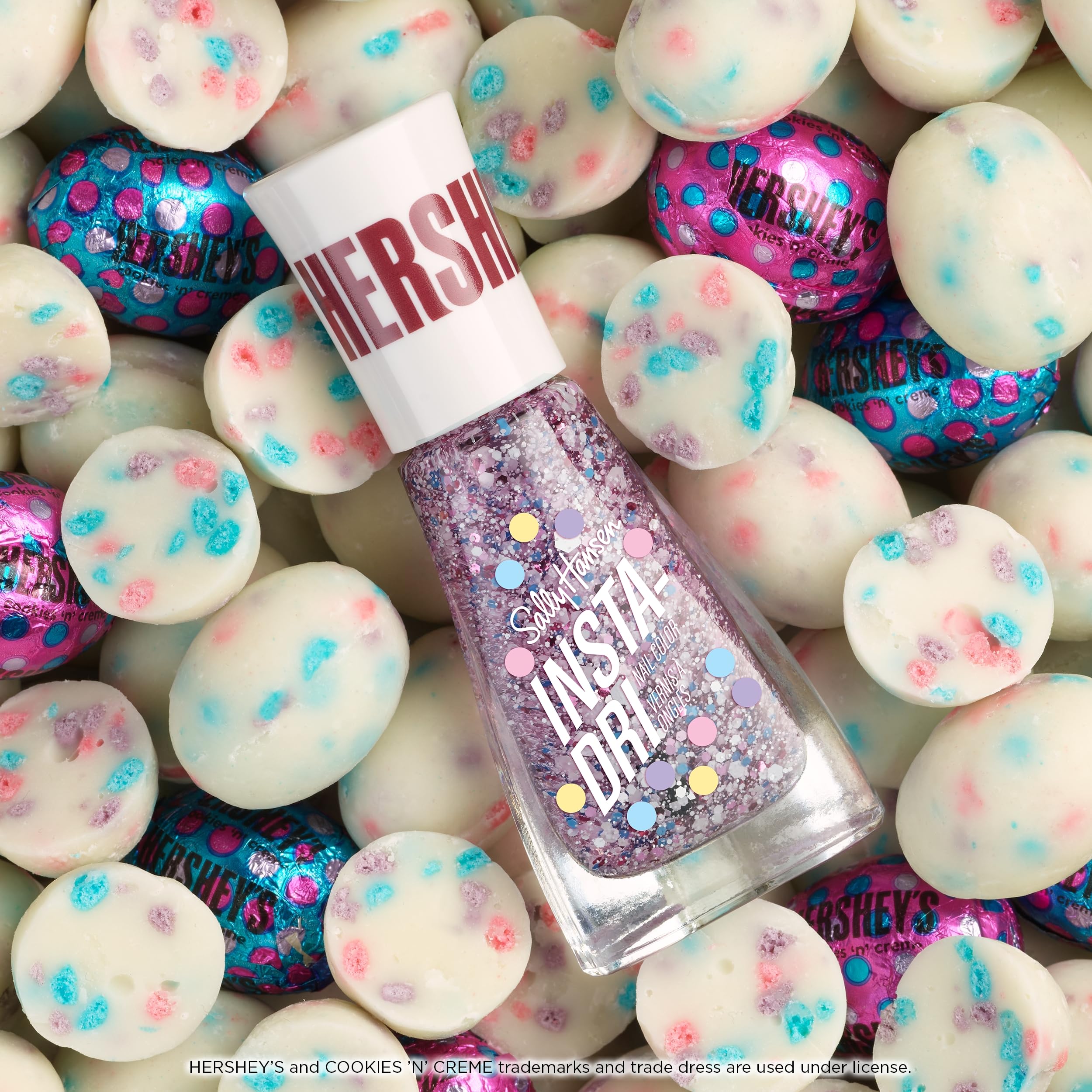 Sally Hansen Insta-Dri Nail Polish | Quick Dry, Long Lasting, Streak-Free Shine | Opaque, Shiny | 509 Mint Me in St. Louis | Soft Aqua Blue Nail Color.: 783 Sprout & Sparkle 0.31 Fl Oz (Pack of 1)