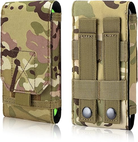 Miniatura 15 de IronSeals Funda táctica Molle para teléfono, bolsa universal para cinturón para iPhone 17 Pro Max/17 Pro/17/16 Pro Max/15 Pro Max/14 Pro Max/13/12