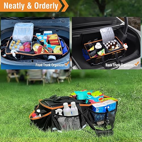 Miniatura 7 de Organizador de maletero delantero para automóvil con bolsa refrigeradora compatible con Tesla Model 3, Model 3 Highland, Model Y, bolsa de