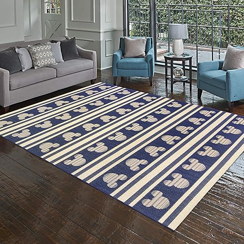 Miniatura 7 de Gertmenian Mickey Mouse 31308 - Alfombra de interior y exterior, decoración del hogar de Disney, alfombra de área perfecta para terraza, patio,