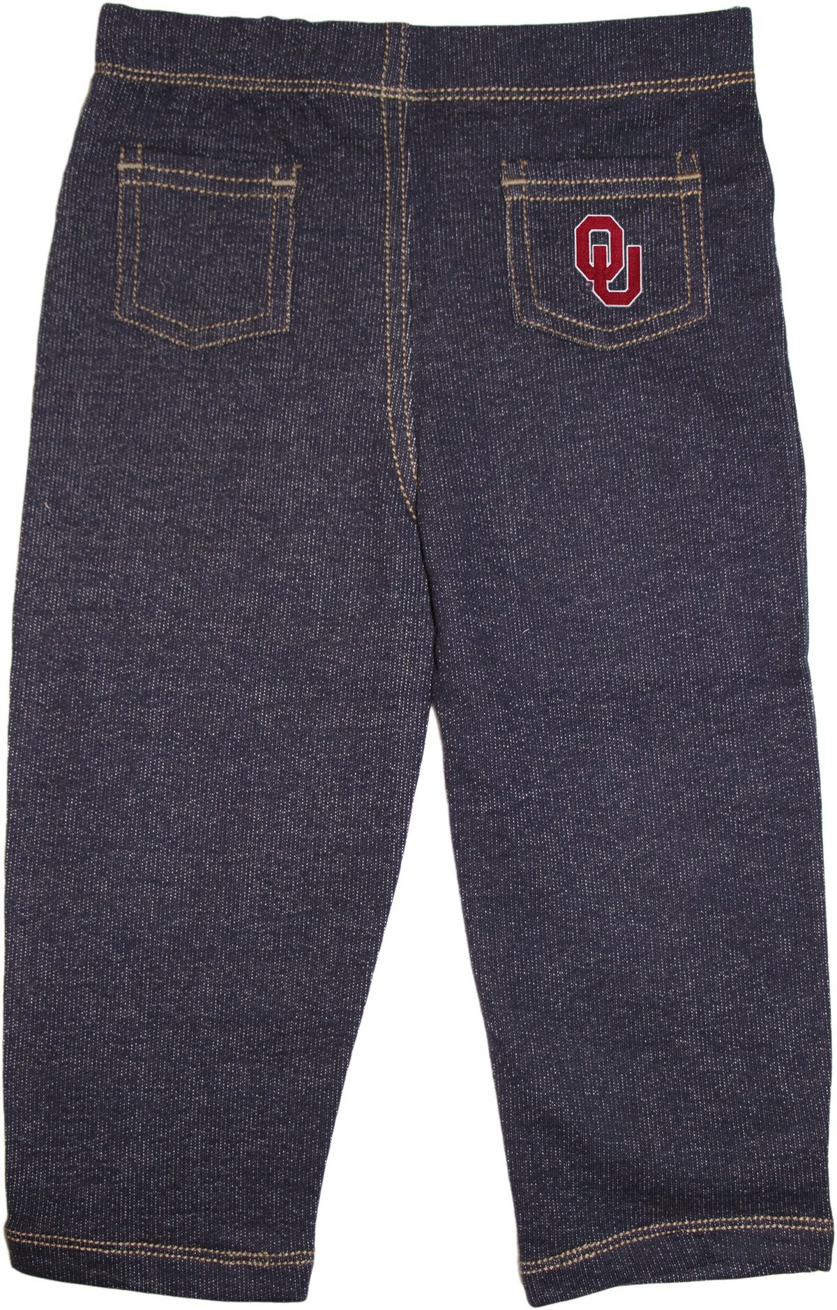 Creative KnitwearUniversity of Oklahoma Sooners Denim Jeans, Denim, 3T