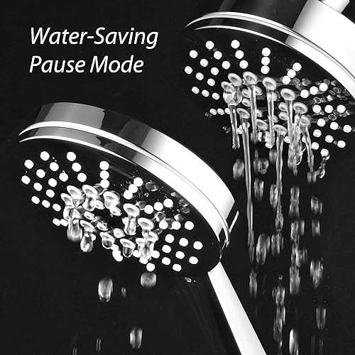 Miniatura 8 de AirJet-500 - Combo de ducha de lujo 3 en 1 de alta presión de 34 ajustes con acelerador de flujo de alta velocidad (TM) para más potencia con menos