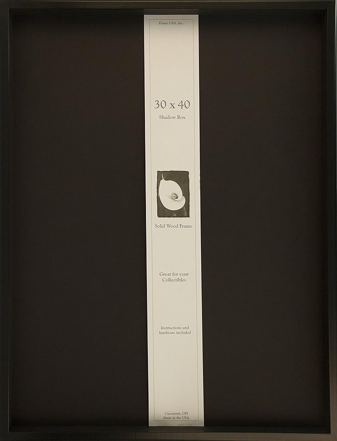 30x40 Shadow Box Wood Frame 2 1/8" Deep (Black) : Amazon.ca: Home
