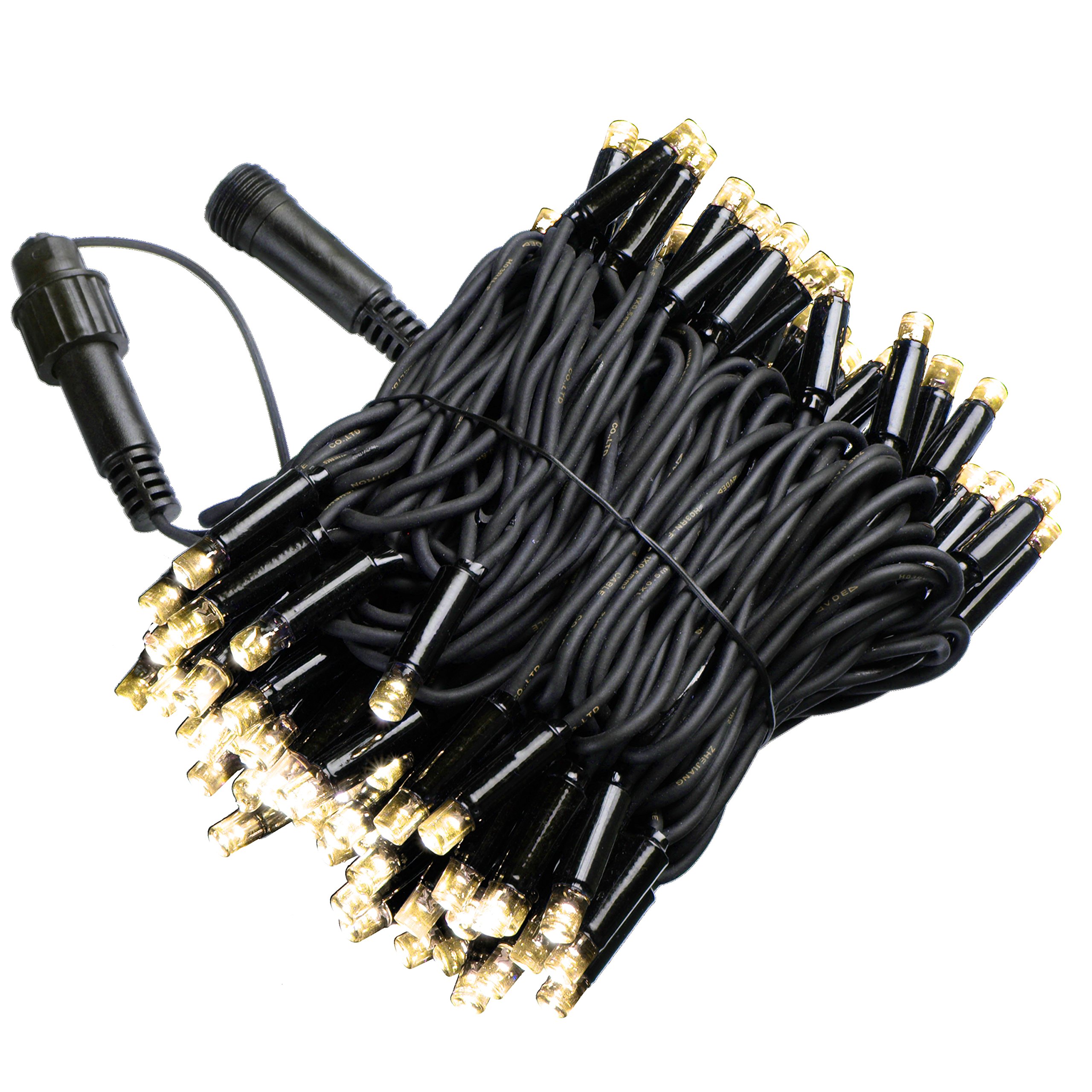 WeRChristmas 100 Warm White LED Lights Connectable Rubber Cable Starter Pack - Image 3