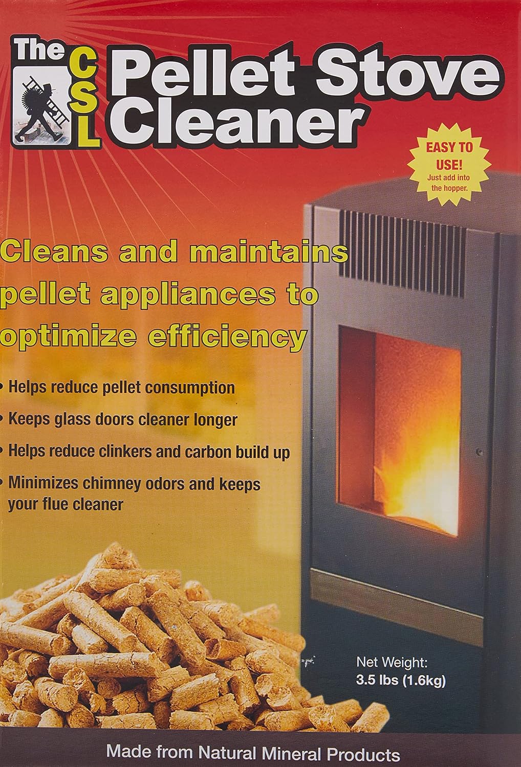Csl Pellet Stove Cleaner 3.5 lbs Health & Household
