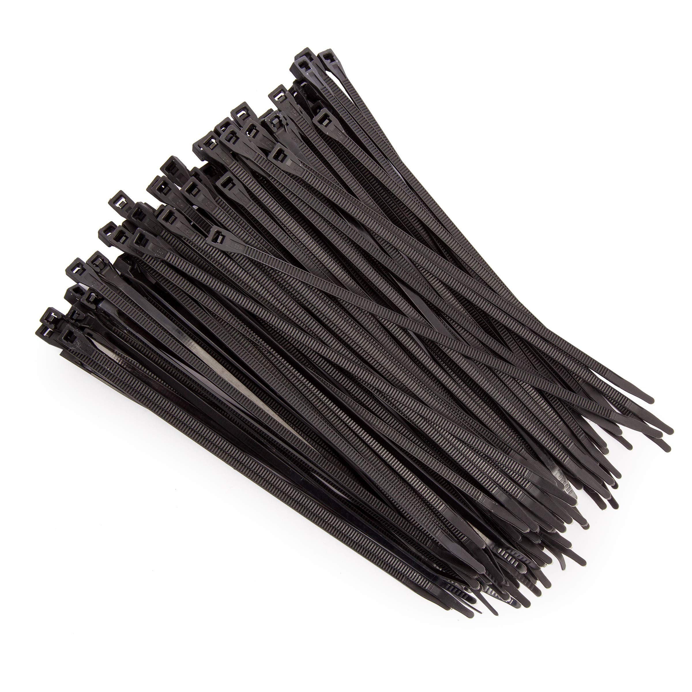 Ukcable-Ties Black Cable Ties 120Mm X 2.5Mm Nylon Plastic Zip Tie Wraps - Pack Of 200