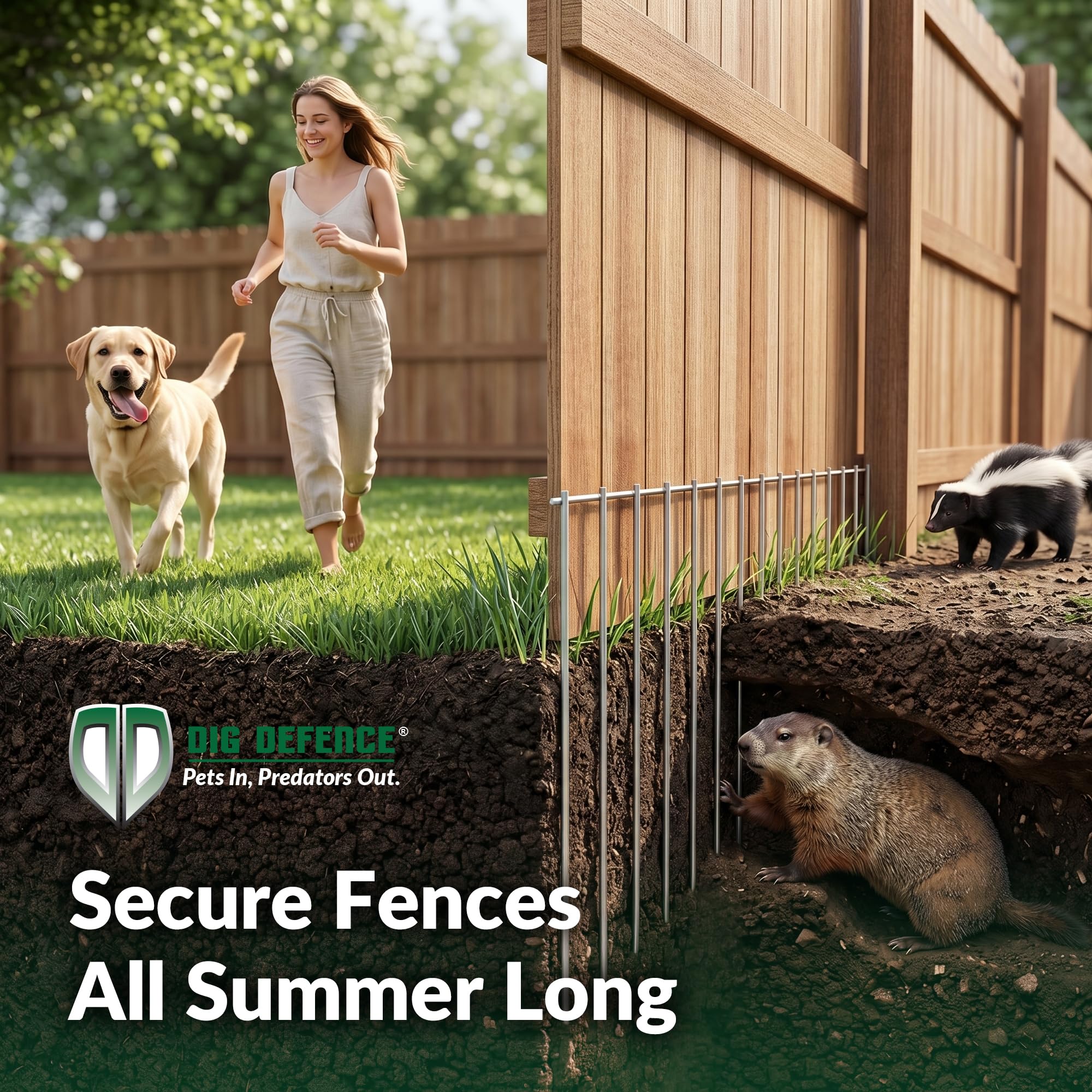 Amazon.com : Dig Defence Original Animal Barrier Fence - Small