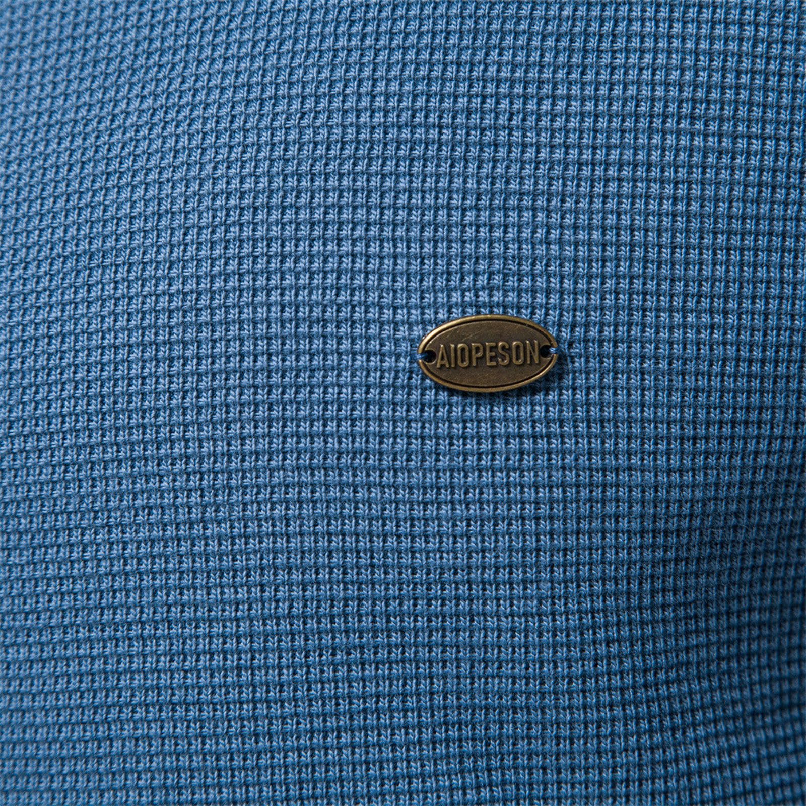 Męskie T-Shirty Jesień i zima męska koszulka z długim rękawem Henry Collar koszulka męska