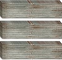 Vista 1 de 100 tableros de anuncios de metal corrugado, borde de granja, borde recto, borde recto, borde para el hogar, dulce aula, borde rústico para tablón