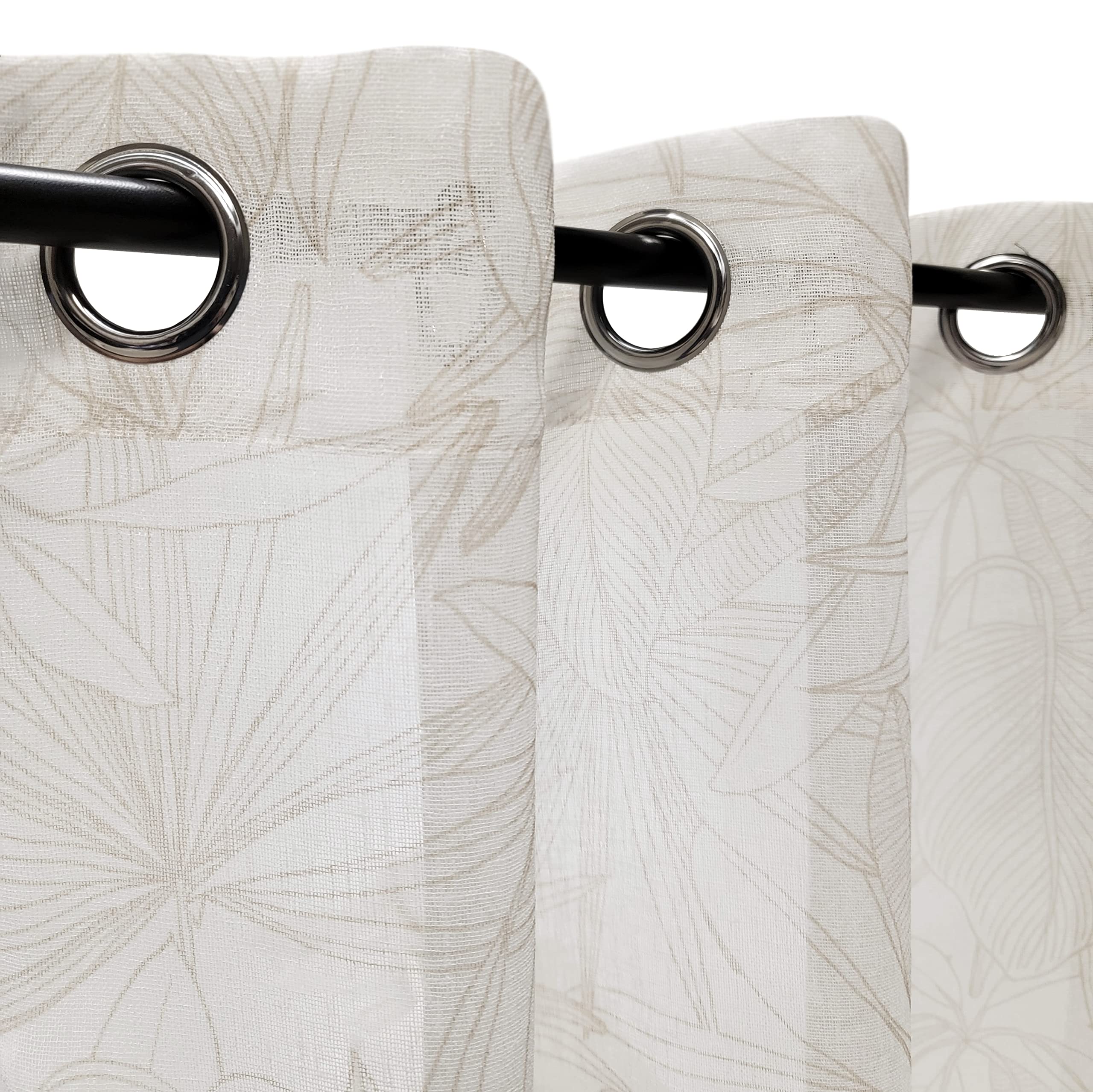 Atout Ciel Eyelet Curtains 140 x 240 cm Natural