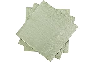 100 Pieces Sage Green 2 Ply Cocktail Napkins - Your Perfect Party Essentials