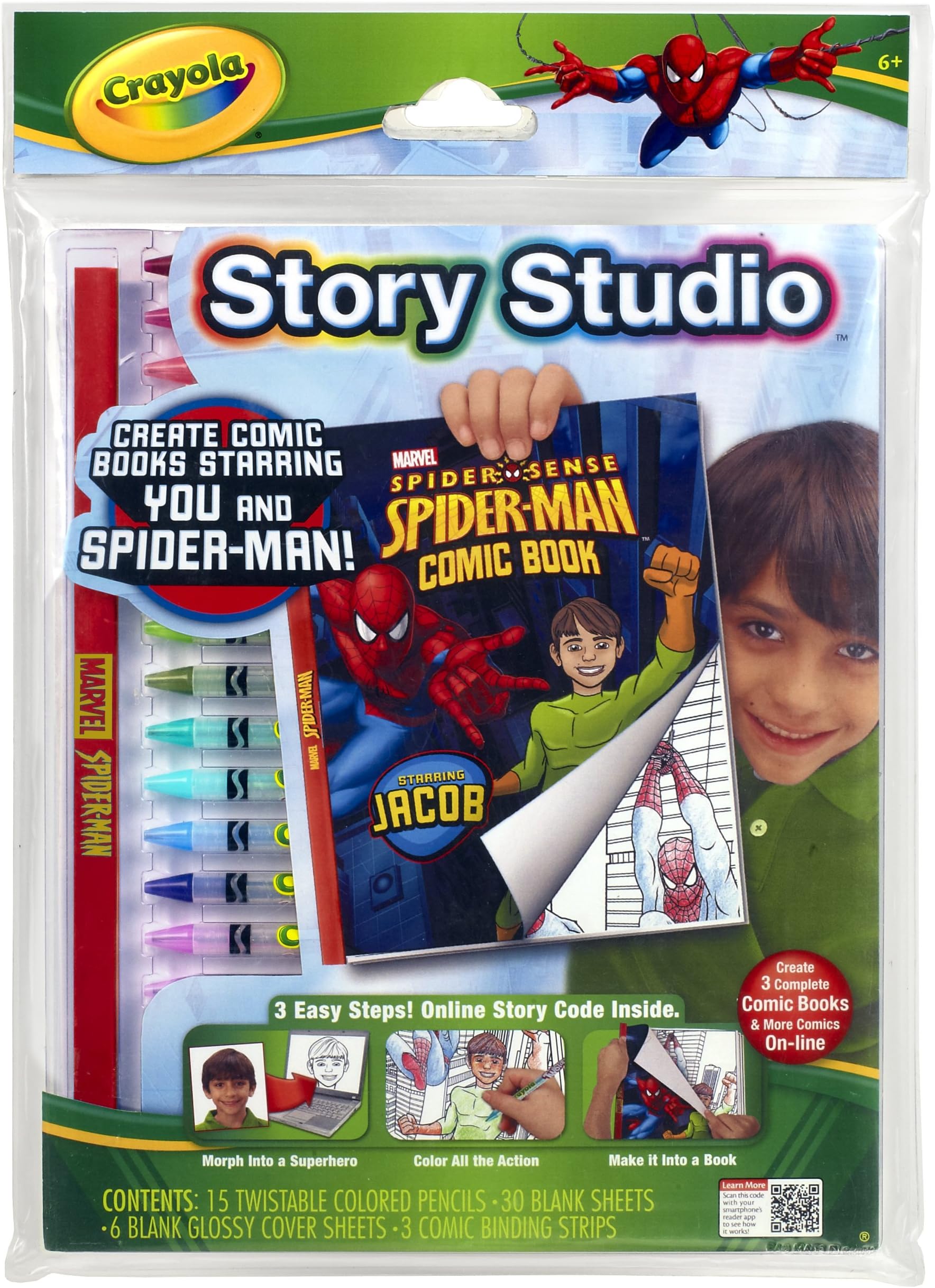 Crayola Story Studio Comic Maker Spiderman