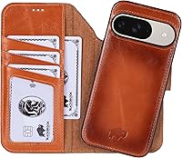 Vista 20 de BLACKBROOK Juego de funda y cartera magnética desmontable 2 en 1 para iPhone 13 Pro Max, cartera desmontable de cuero de grano completo Carter