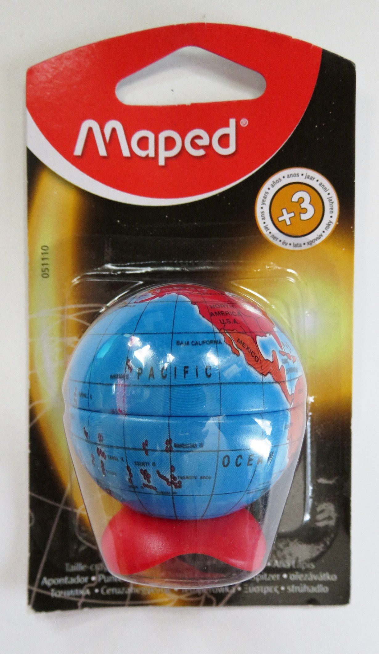 Amazon.co.jp: Maped 地球儀型鉛筆削り Globe Pencil Sharpener 051110