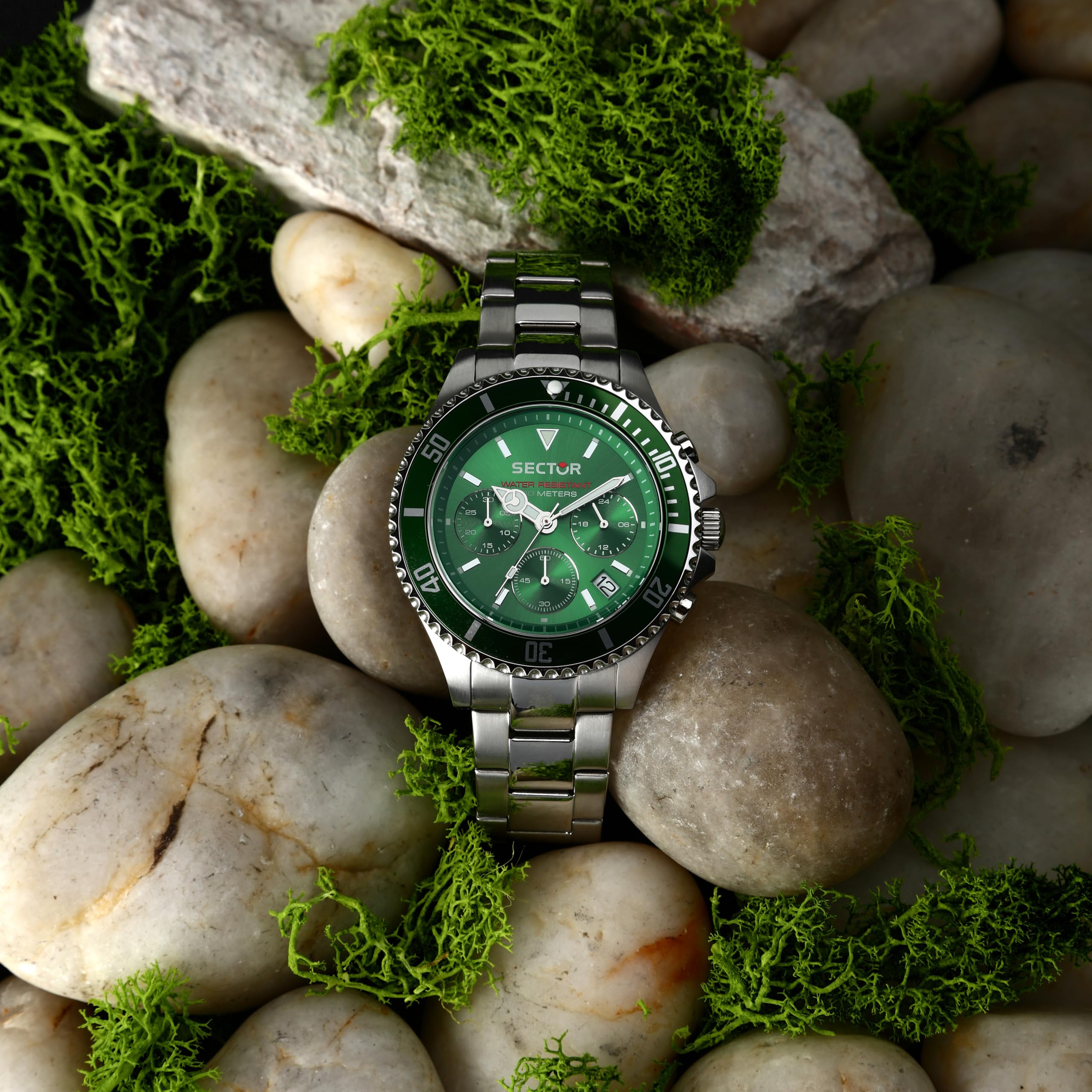 Sector No Limits Orologio da uomo, Collezione Sector 230, movimento al quarzo, cronografo, in acciaio - R3273661006