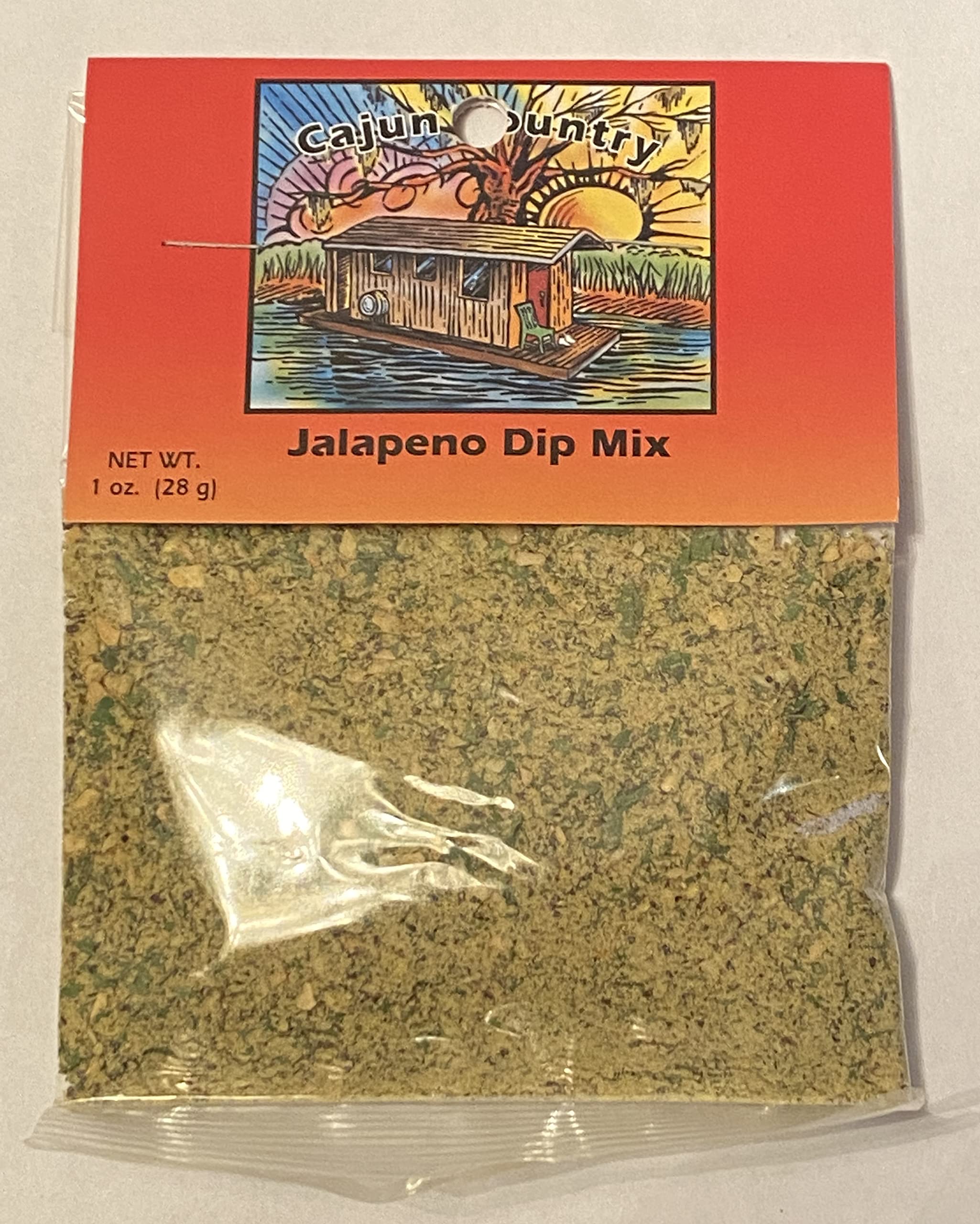 Cajun CountryJalapeno Dip Mix, 1 Ounce Packet (Makes 2.5 Cups of Dip - No MSG Blend)
