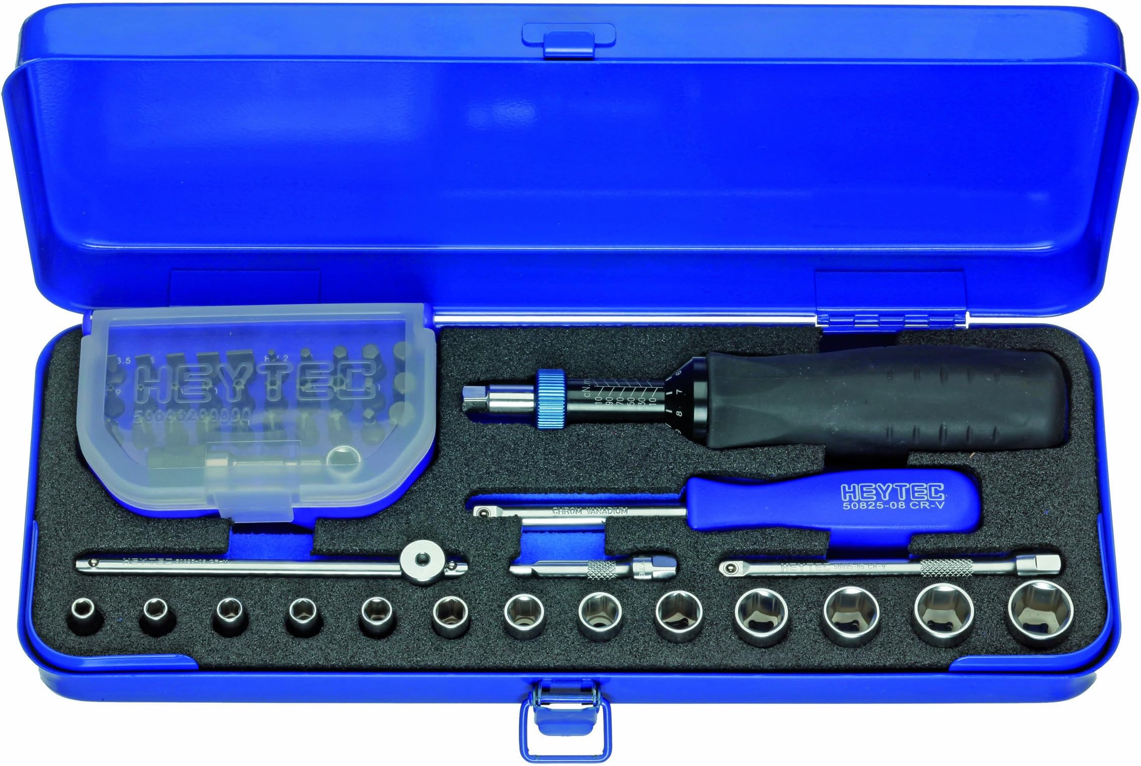 Heyco Heytec 50878255000 Combined Set of Torque Screwdriver and Sockets