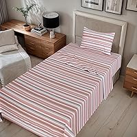 Vista 242 de RUVANTI Flannel Sheets Twin Size - 100% Cotton Double Brushed Twin Sheets Set, Deep Pockets 16 Inches, All Seasons Breathable & Extra Soft Bed Bali