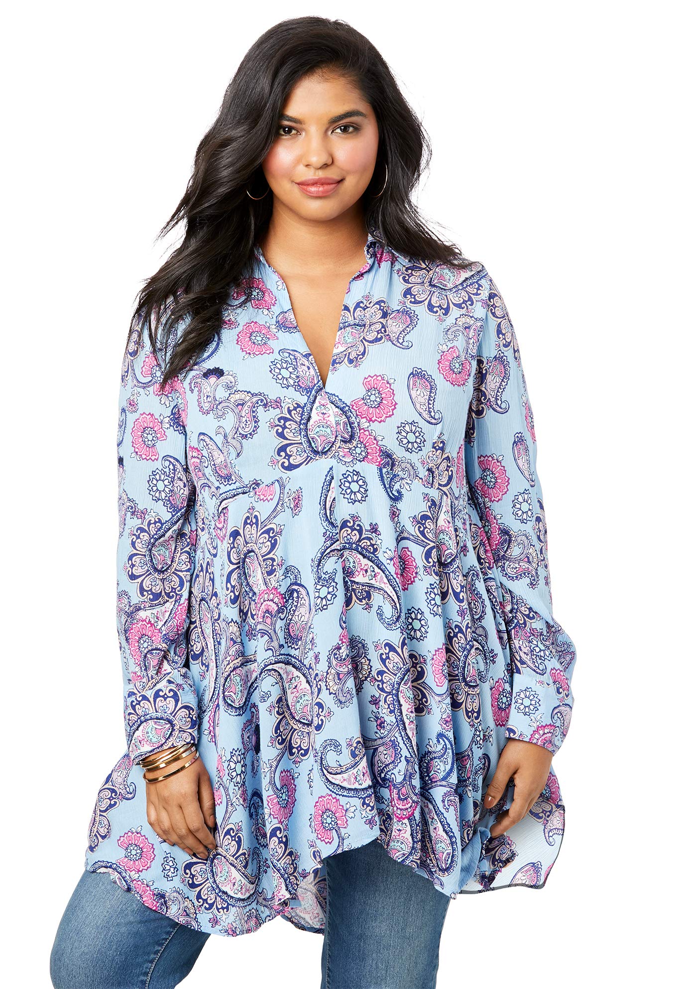 romans plus size tunics