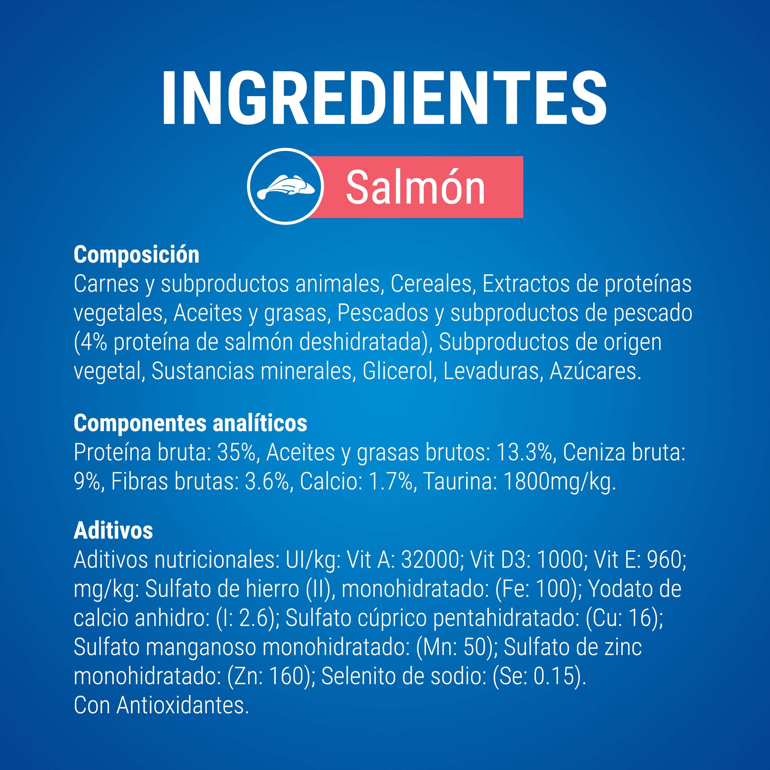Purina Dentalife Daily Oral Care, Snack dental para gato adulto, premio para Gato con Salmón, Pack de 8 bolsas de 40g