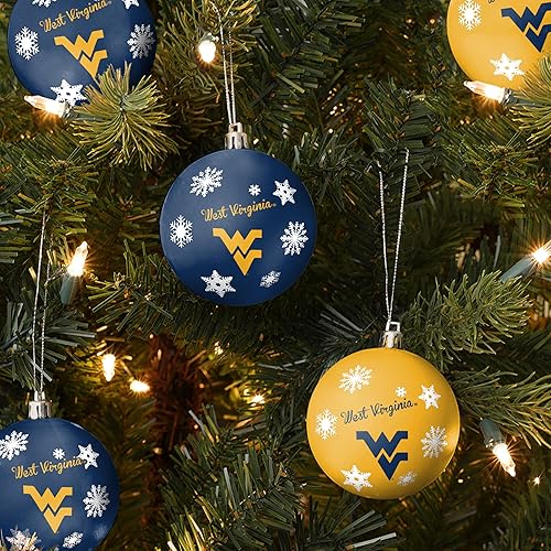 Miniatura 2 de FOCO NCAA Team Logo - Juego de 5 adornos para árbol de vacaciones irrompibles