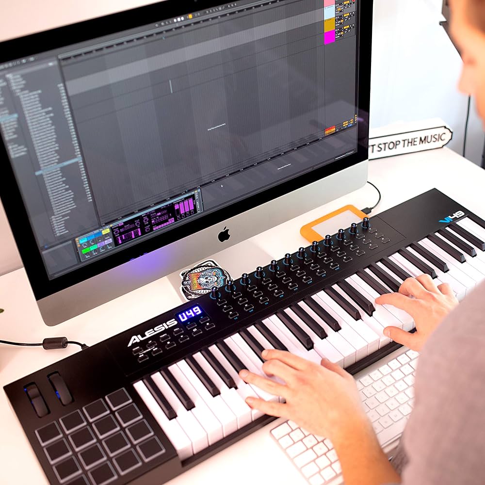 Alesis VI49 - 49 Key USB MIDI Keyboard Controller with, 16